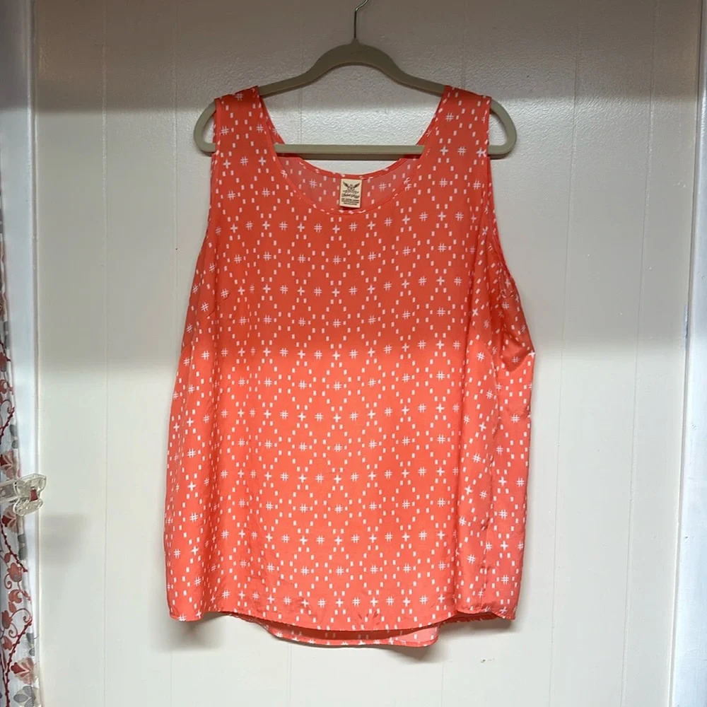 Faded Glory Sleeveless Blouse Sz 3X 22-24w